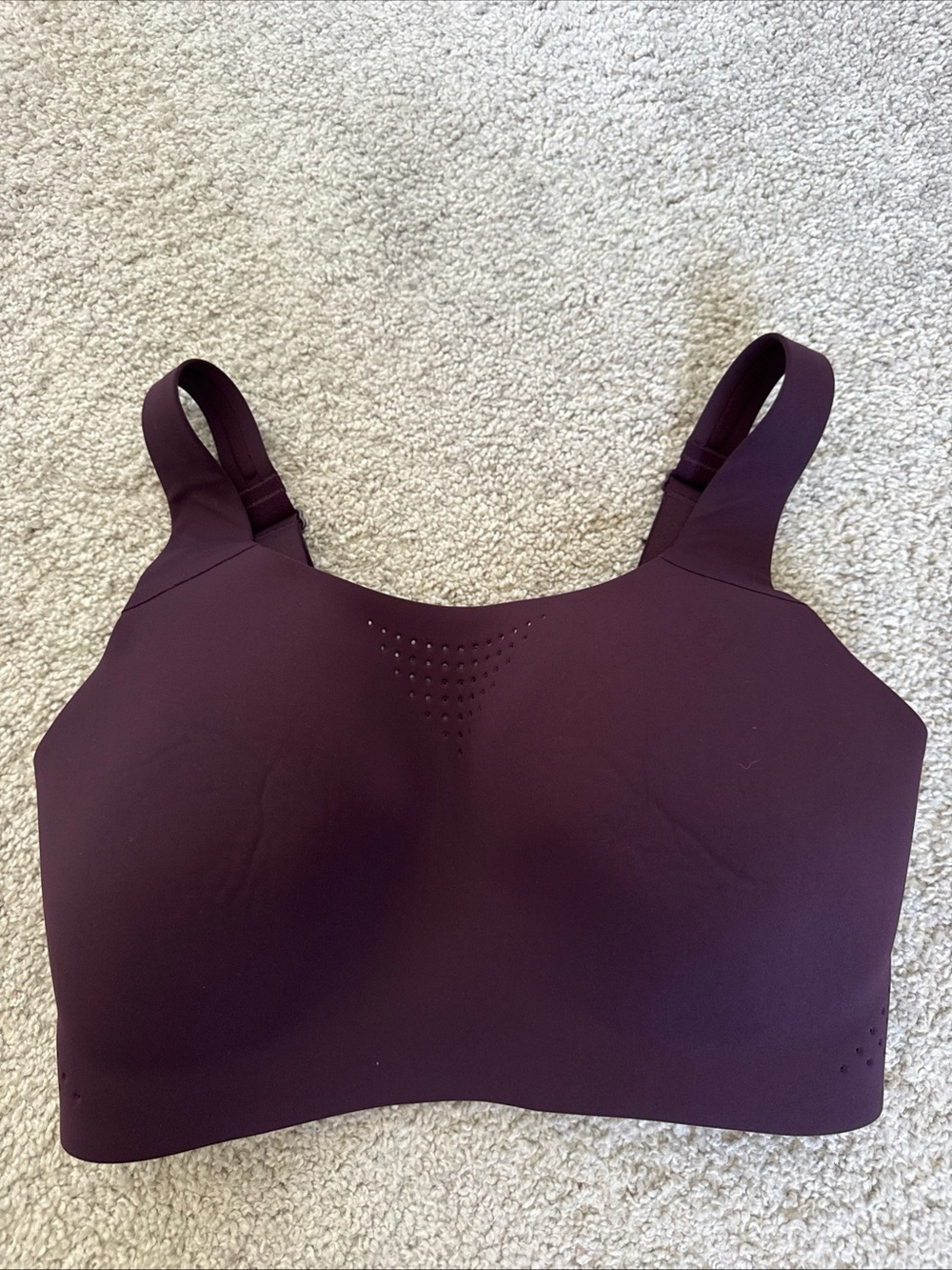 Victoria's Secret VSX Featherweight Max Sports Bra Sz 34DDD Plum Purple
